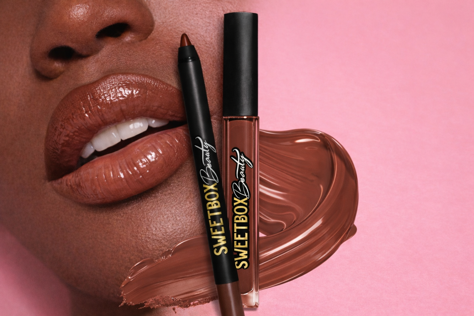 COCOA DUO lip liner & lipgloss